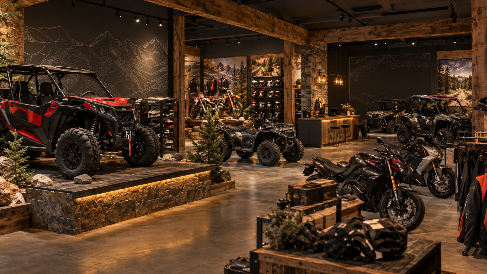 Powersports showroom